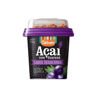 Açaí Gebon Guaraná Tradicional 200G